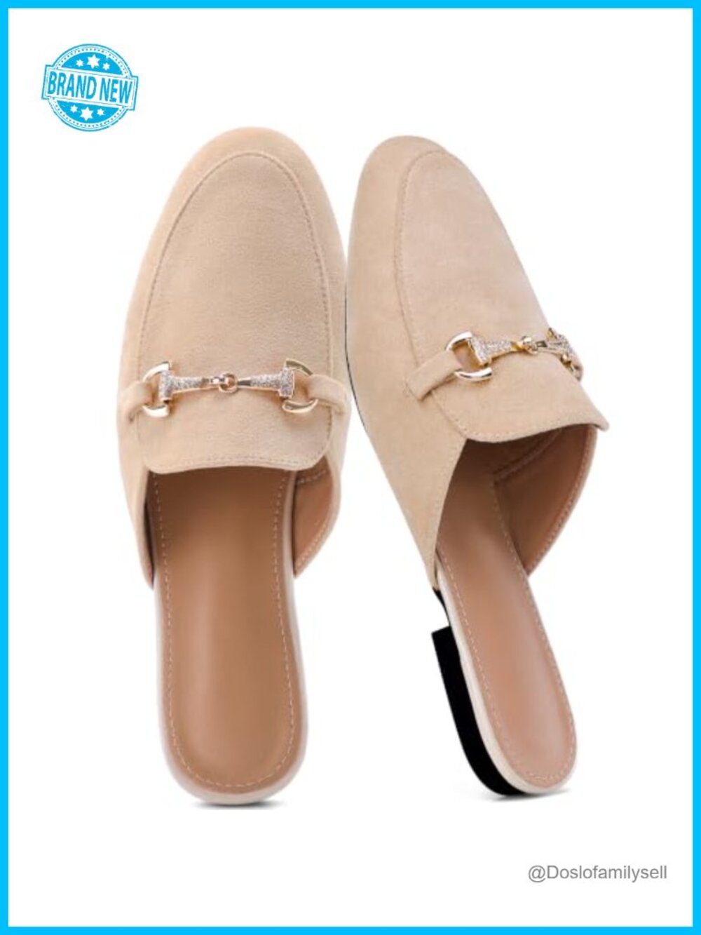 Womens Mules Flats Lightweight Slip On Memory Foam Closed Toe